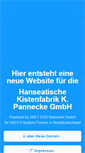 Mobile Screenshot of hanseatische-kistenfabrik.de